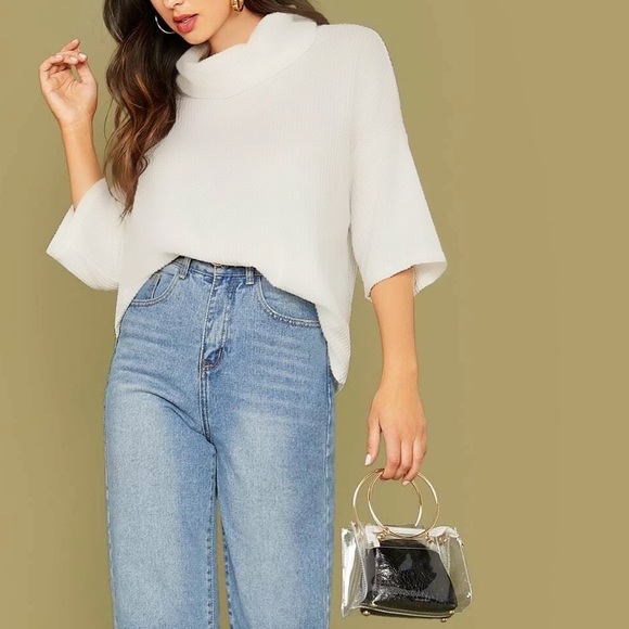 Banana Republic Sweaters - Banana Republic Mock Neck Bell Sleeve Sweater Top